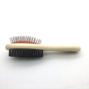 2018 Wholesale high quality detangling brush hair rubber cushion bristle nylon pet hair brush