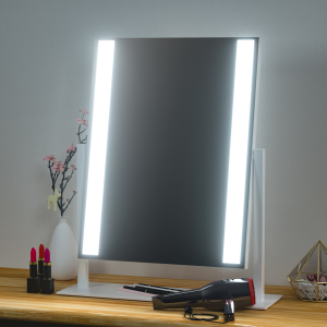 2020 NEWEST Makeup Vanity Mirror Tabletops Lighted Cosmetic Mirror with Dimmable Touch Screen Mirror