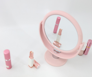 360 degree Rotatable Dual Sided with Magnifying Round Makeup Cosmetic Table Mirror