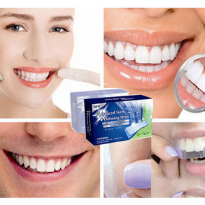 3D White Gel Teeth Whitening Strips Oral Hygiene Care Double Elastic Teeth Strips Whitening Dental Bleaching Kits 14 Pouches/Pac