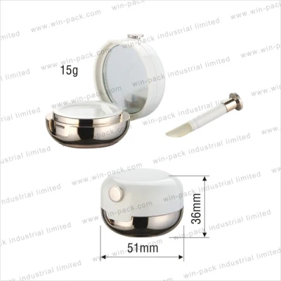 78*30mm 10g Round Shape Cosmetics Packing Empty Containers Compact Case for Make up Packaging Loose Powder Case