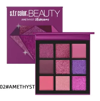 9 Color Eye Shadow High Pigment Makeup Pearl Glitter Pink Eyeshadow Palette Make up Eye Shadow Palette Plate with Mirror