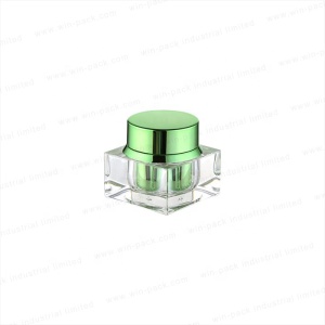 Acrylic jar luxury transparent rectangle cream jar 10g