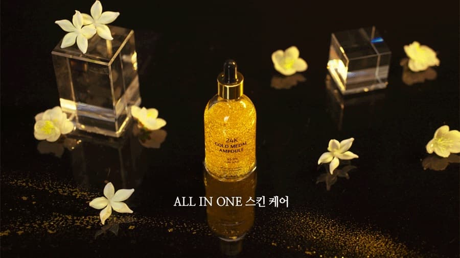 Amicell Premium Pure Gold 24k Gold Medal Ampoule Anti-aging Anti-wrinkle Skin Care Cosmetic