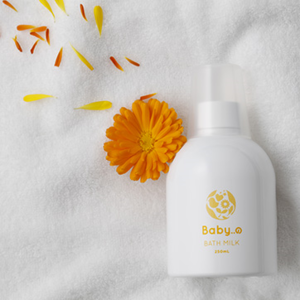 Baby Bath Milk calendula officinalis flower extract rice bran oil sunflower seed oil Natural cosmetics