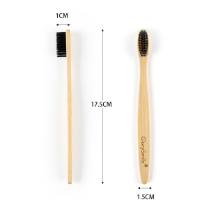 Bamboo Toothbrush Pack of 4 Eco Friendly, Organic and Biodegradable Toothbrushes