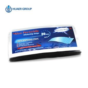 Beautiful Smile Non Peroxide Teeth Whitening Strips 3D Tooth Bleaching Strips