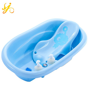 Best selling eco-friendly safety baby bath toy / cheap baby washing basin with thermomete/ baby care products standing bath tub