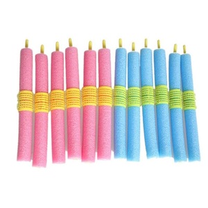 Brand New Foam Curler 12pcs/lot Popular Magical Anion Hair Curler Soft Pearl Sponge Hair Care Styling Roll Stick Roller Curler