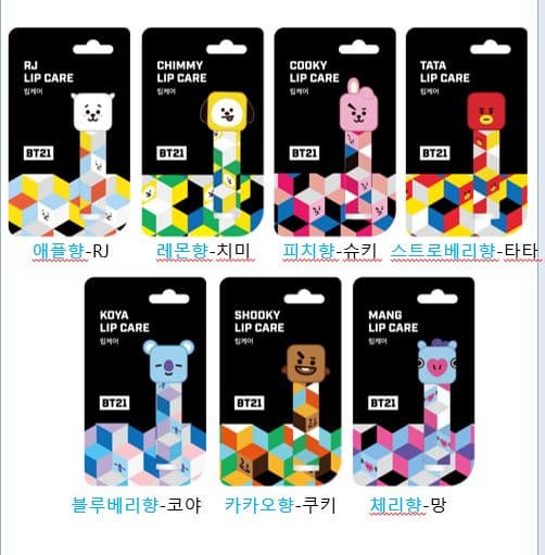 BT21 LIP BALM   LIP ESSENCE   LIP CARE