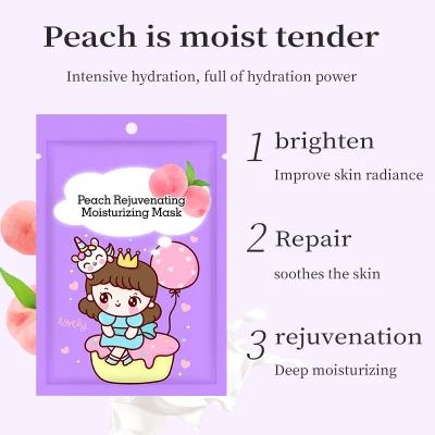 Cartoon Fruit Plant Extract Mask Hydrating Moisturizing Moist Mask Spot Wholesale