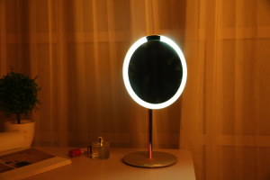 Classic round shape customized magnification led mirror light makeup