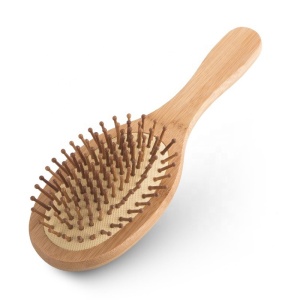 Customized professional ecofriendly nature bamboo wooden hair brush 100% natural