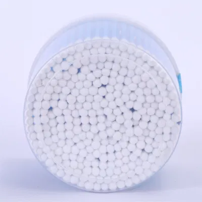 Disposable Cotton Swab with Plastic Cover for Lab Use and Make up