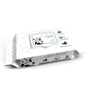ECO BOOM bamboo fabric soft delicate biodegradable organic cleaning eco-friendly wet baby wipes