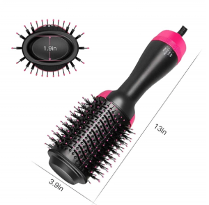 Electric Hot Air Hair Straightener Brush Hair Dryer Blower Straightening Curling Hair dryer Hot Air Brush Styling Tools