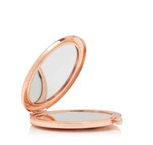 Fashion Rose Gold Pocket Mirror Making Up Crystal Portable Double Dual Sides Mirrors