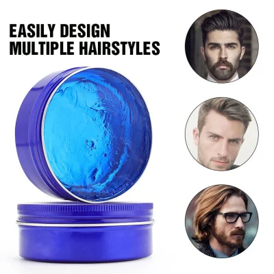 Fashion Water-Based Easy to Clean Hair Style Wax Strong Hold Hair Wax for Men