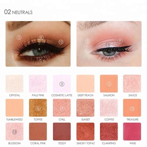 Focallure China Professional Makeup Popular 18 Colors Glitter Eyeshadow Palettes Suppliers