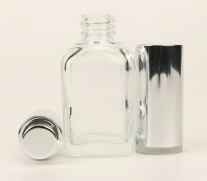 Glass Square Refillable Atomizer Spray Perfume Bottle Empty for Man Scent Aftershave Bottle for Travel