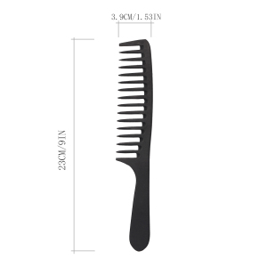 Hairdressing Comb Plastic Large Manufacturing Customized Comfortable Plastic Wide Tooth Plastic Hair Comb With Logo