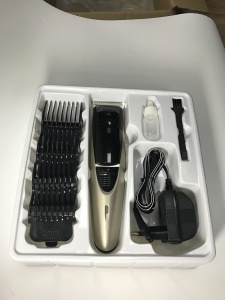 HANA Cordless Rechargeable Hair Clipper, Hair Trimmers Clippers Professional 30-45mins GS 3V 200ma OEM/HANA 8 Hours DCM-718 Red