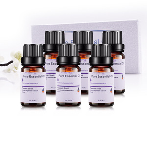 Hot sale high quality 10ml 100% Pure Natural Aromatherapy Diffuser essential oil 6sets in gift box