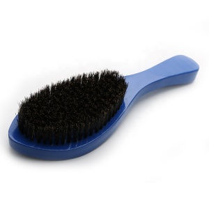 Hot selling factory directly supply curved beard brush man use professional bristle hair brush