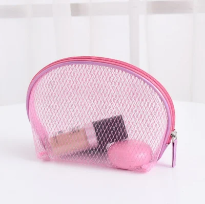 Lady TPU Beauty Waterproof Small Cosmetic Bag Women Cosmetic Zipper Makeup Brush Bag Portable Luxury Makeup Bag