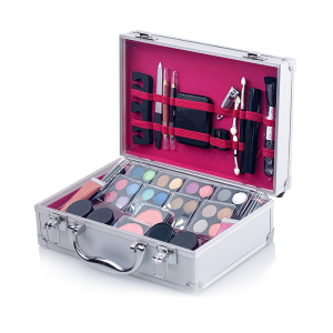 New Branded Girl Aluminium Case Makeup Kit Beauty Cosmetic Box Full MakeUp Cosmetics Set