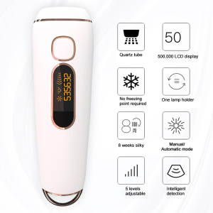 Number Five 500000 Flash IPL Laser Hair Removal Instrument Portable Electric Epilator Painless Body Hair Remover Machine