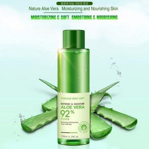 OEM Natural Aloe Vera Gel Toner Essence Face Skin Care Moist Hydrating Vitamin C Gel Whitening Skin Toner 120ml