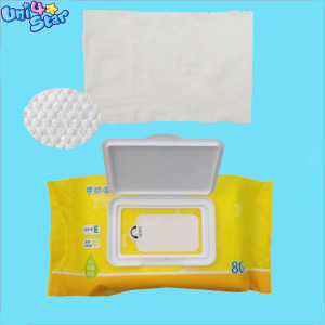 OEM Service Disposable Private Label Baby Wet tissue Organic Pure wet spunlace tissue