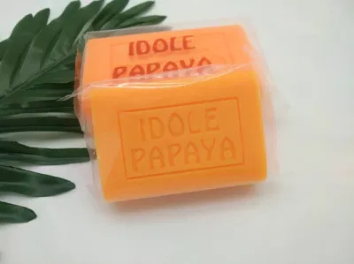 Organic Idole Papaya Soap Skin Lightening Kojic Acid Whitening Bath Toilet Soap