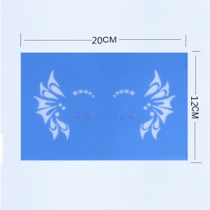 PET reusable makeup stencil for airbrush tattoo and face paint