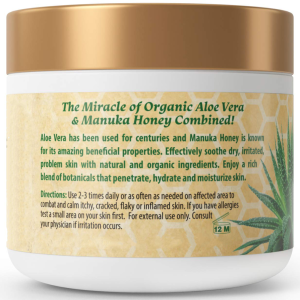 Private Label Aloe Vera with Manuka Honey Eczema and Psoriasis Cream