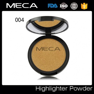 Private label highlight powder shimmer eyeshadow pressed powder palette facial cosmetics makeup products