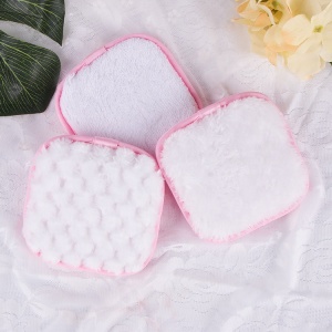 Private Label Reusable Softness Microfiber Face Cleansing Makeup Powder Remover Wipes Makeup Remover Pads