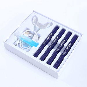 Private Logo Home Use Bleaching Teeth Whitening Pen Kits with Portable 16 LED Light