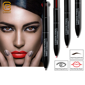 QIBEST Manufacturer Makeup Wholesale Cosmetic Art Peel Off Auto Automatic Waterproof Eyebrow Pencil