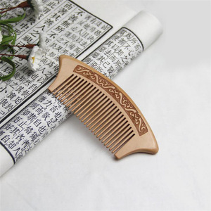 QS brand classic wholesale  handmade private label wooden beard comb custom beard comb wooden hair comb
