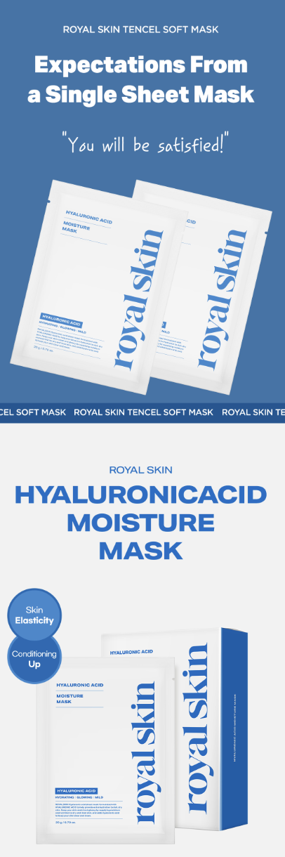[Royal skin] Hyaluronic Acid Moisture tencel soft mask