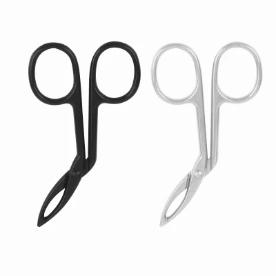 Scissors Shaped Eyebrow Tweezers Flat Tip Tweezers Hair Plucker and Slanted Tip Tweezers Stainless Steel Scissor