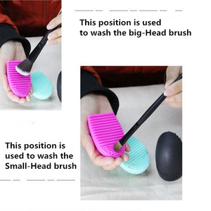 Silicone Makeup Brushegg Cleaning Washing Tools Cosmetics Makeup Brushes Scrubber Board Washing Cosmetic Brush Cleaner Tool