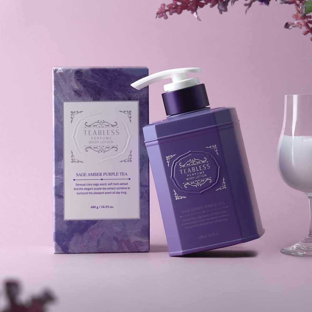 Teabless Sage Amber Purple Tea Perfume Body Lotion 480g