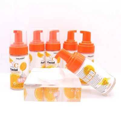 Tlm Private Label 95% Foaming Vitamin C Facial Cleanser Makeup Remover Purify Face Cleansing Hydrating Facial Cleanser