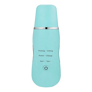 ULTRASONIC EMS GALVANIC FACIAL SKIN CLEANER SKIN SCRUBBER  Rechargeable EMS ultrasonic skin scrubber