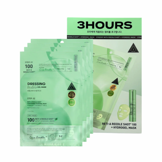 VT COSMETICS Reti-A Reedle Shot 100 2-Step Hydrogel Mask