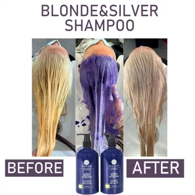 Wholesale Bulk Purple Silver Color Shampoo Private Brand No Yellow Perm