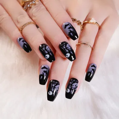 Wholesale High Quality Colorful Tip Nails False Nfails for Halloween